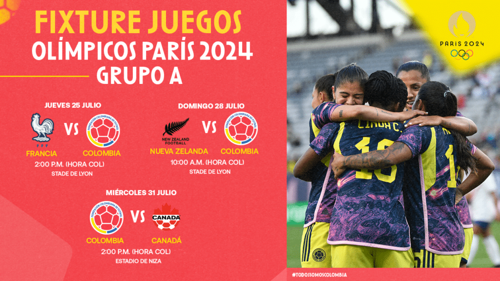 Juegos Ol&iacute;mpicos de Par&iacute;s 2024: Este es el calendario de la Selecci&oacute;n Colombia femenina