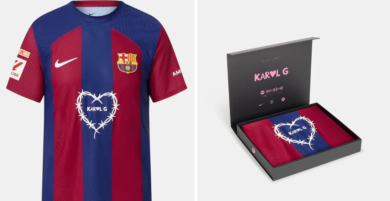 Esto cuesta la nueva camiseta del FC Barcelona y Karol G; así puede comprarla