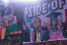 ¿Por qué la imagen de Gustavo Petro apareció en estadio de África?