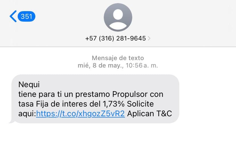 Tiene Nequi. Mucho cuidado con nueva estafa disfrazada de pr&eacute;stamo