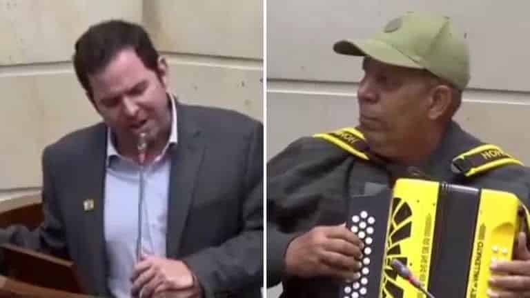 Congreso se convirti&oacute; en parranda por homenaje a Omar Geles