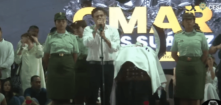 Silvestre, Ana, Piter, Wilfran y m&aacute;s estrellas vallenatas, rindieron homenaje a Omar Geles