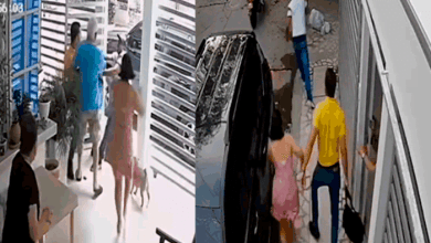 con una patada voladora, así defendió una madre a su hijo de un robo