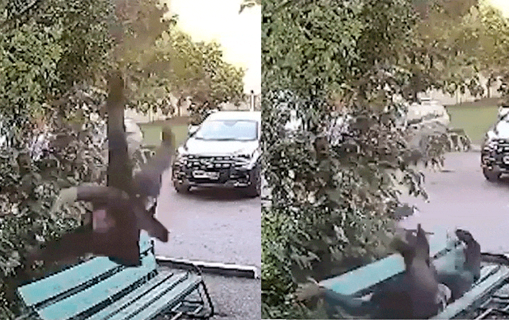 borracho se lanz&oacute; de un tercer piso porque no lo dejaban salir