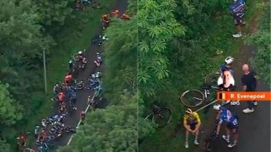 Impactante video de ca&iacute;da masiva en carrera cicl&iacute;stica