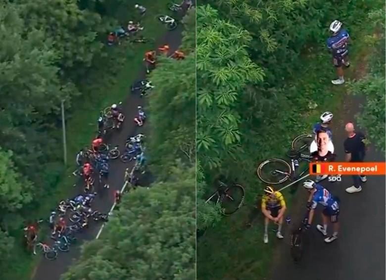 Impactante video de ca&iacute;da masiva en carrera cicl&iacute;stica