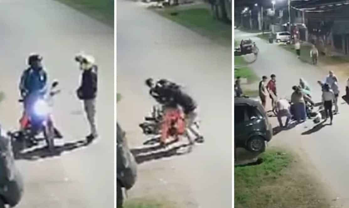 hombre pidi&oacute; una moto por app para robar al conductor y recibi&oacute; fuerte paliza