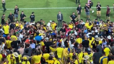 En video: Fuerte pelea al t&eacute;rmino del partido Colombia-Uruguay conmebol