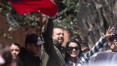 Alcalde de Bogot&aacute; march&oacute; en pro de Venezuela