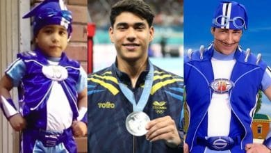 &Aacute;ngel Barajas recibi&oacute; una sorpresa de su inspiraci&oacute;n: 'Sportacus'