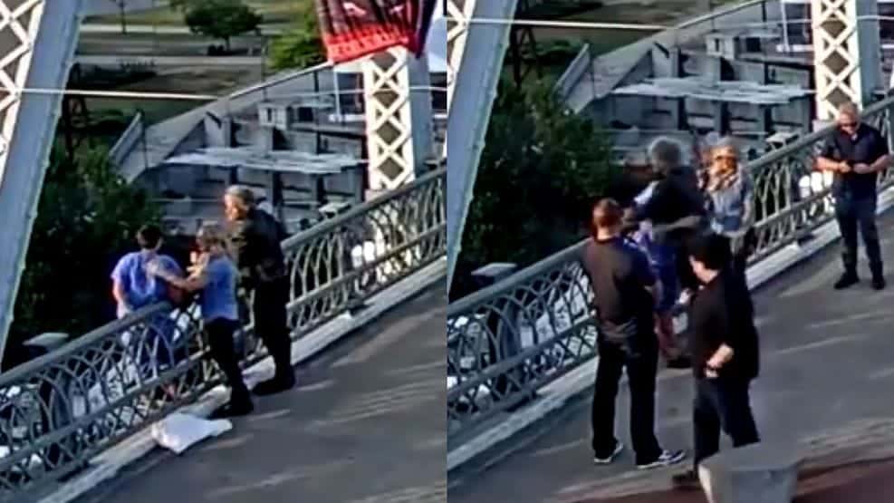 Cantante Bon Jovi evit&oacute; que una mujer saltara de un puente