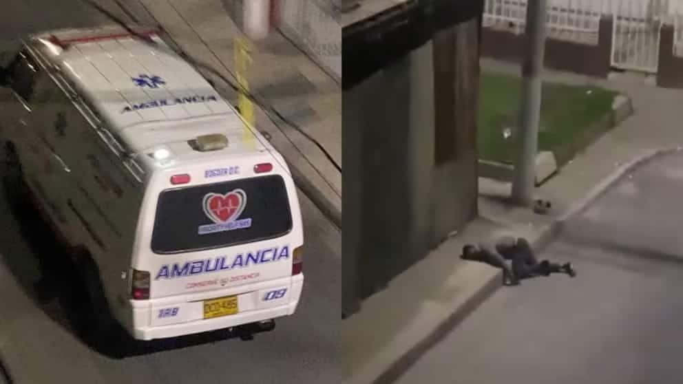 &iexcl;Ins&oacute;lito! Investigan a ambulancia que habr&iacute;a abandonado a paciente en v&iacute;a p&uacute;blica de Bogot&aacute;
