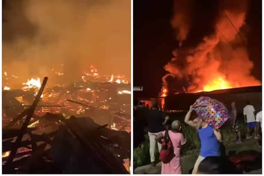 Una ni&ntilde;a habr&iacute;a causado el incendio de 27 casas en Nari&ntilde;o