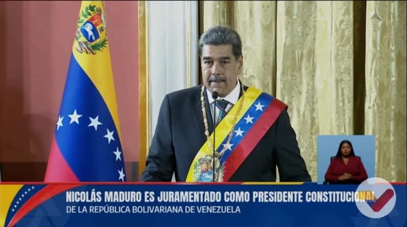 Pese a rechazo internacional, Nicol&aacute;s Maduro asumi&oacute; la Presidencia de Venezuela