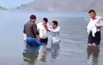 Hombre falleci&oacute; ahogado mientras lo bautizaban