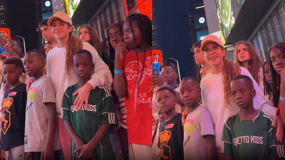Antes de brillar en la final del Mundial, Shakira disfrut&oacute; de Nueva York junto a sus hijos y los Ghetto Kids