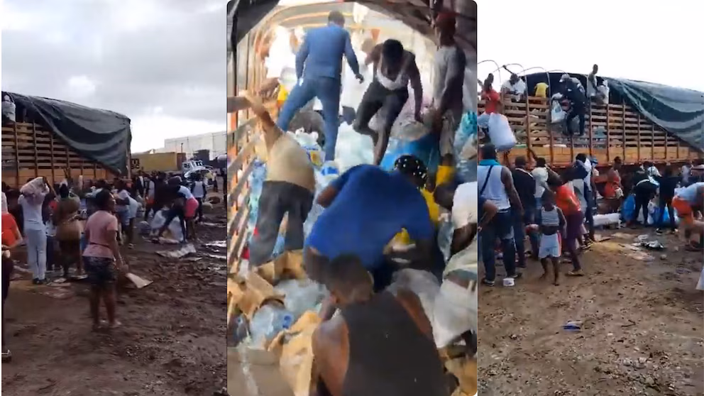 Video de entrega de ayudas en Buenaventura genera pol&eacute;mica; Polic&iacute;a niega saqueo