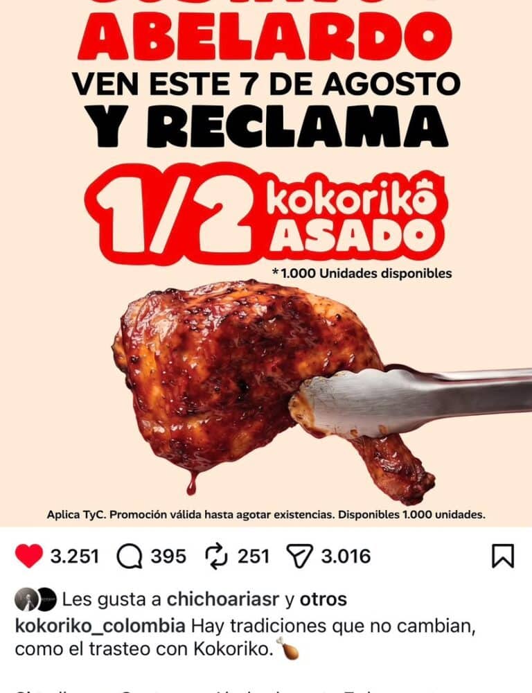 Kokoriko desata furor con inesperado regalo: dar&aacute; medio pollo gratis a quienes se llamen Gustavo o Abelardo